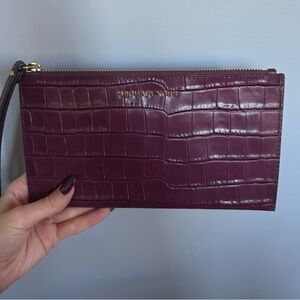 Michael Kors Plum Wristlet